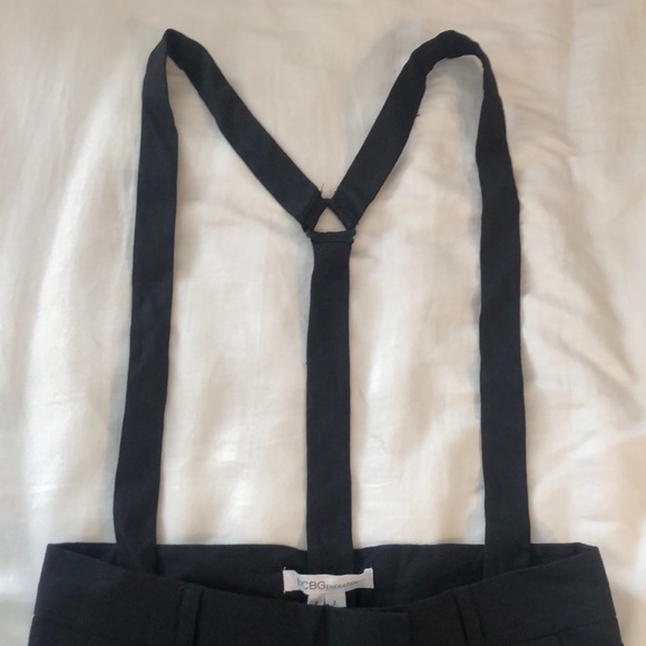 BCBG Linen Pants + removable overall straps - Picture 2 of 11